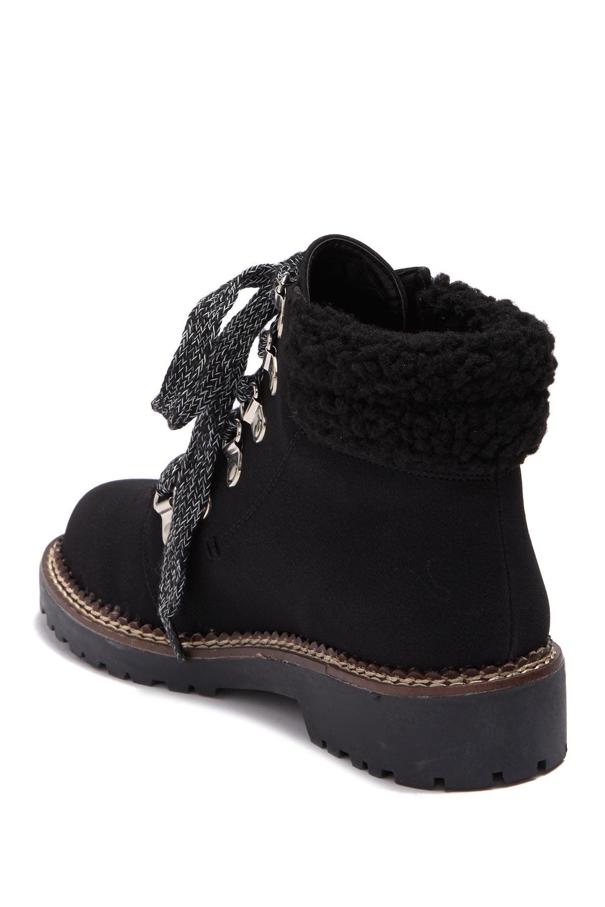 Dirty Laundry Cashbah Lace Up Faux Shearling Hiker Boot, Alternate, color, 