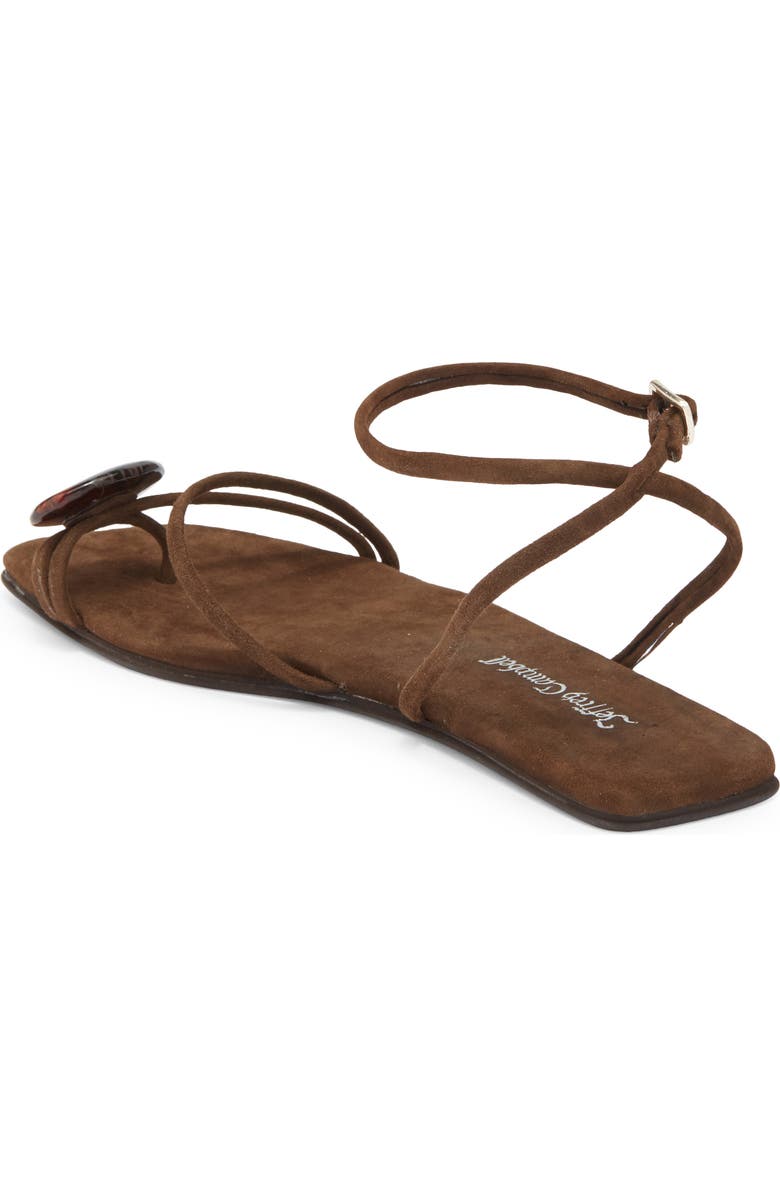 Jeffrey Campbell Lunara Ankle Strap Sandal, Alternate, color, Brown Suede Combo