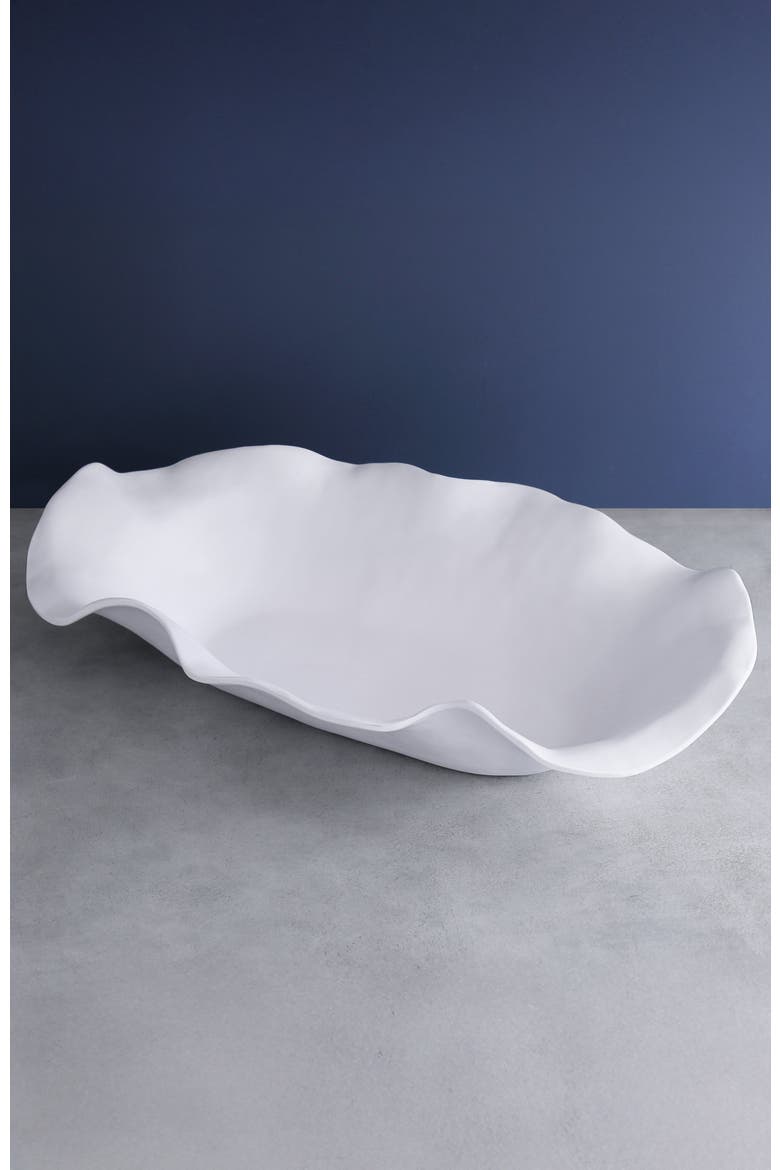 Vida Nube Extra Large Oval Centerpiece, Alternate, color, White