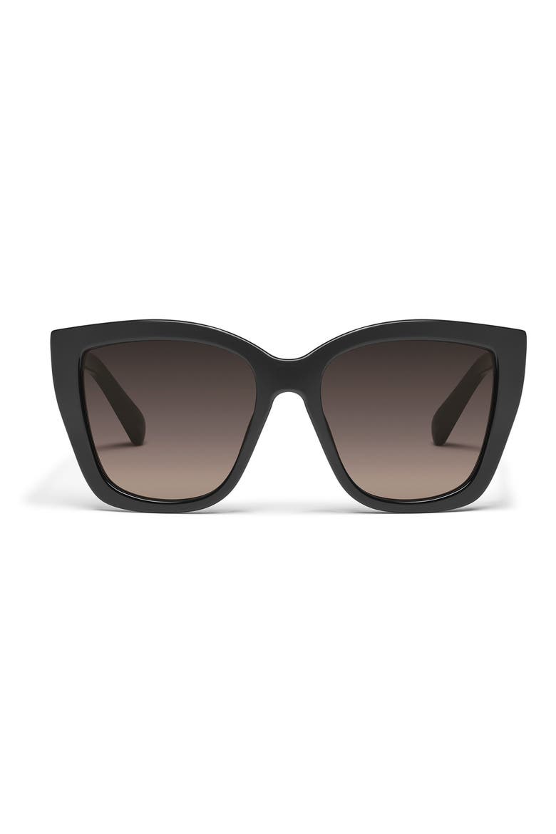 See Ya 56mm Gradient Square Sunglasses, Main, color, BLACK/ SMOKE TAUPE