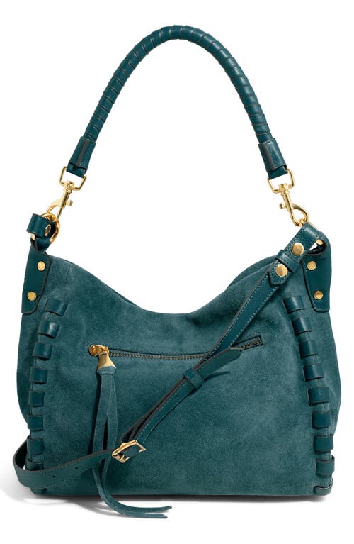 Aimee Zen Leather Hobo In Green