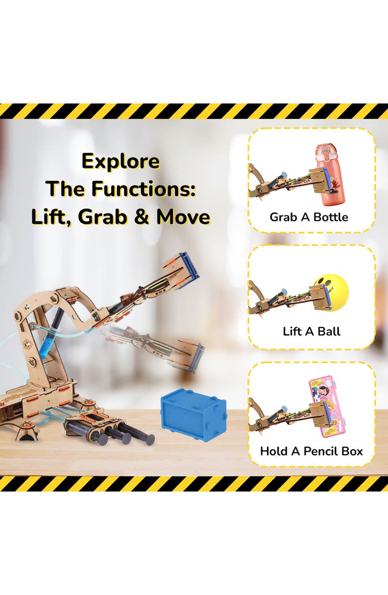 Smartivity Hydraulic Crane Diy Stem Wooden Building Set, Kids, Alternate, color, 