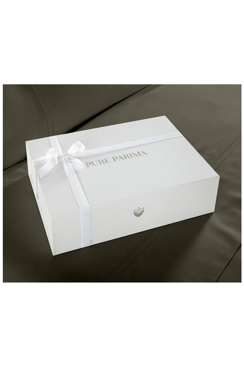500 Thread Count Egyptian Cotton Sateen Ultra Sateen 3-Piece Duvet Cover Set, Alternate, color, CHARCOAL