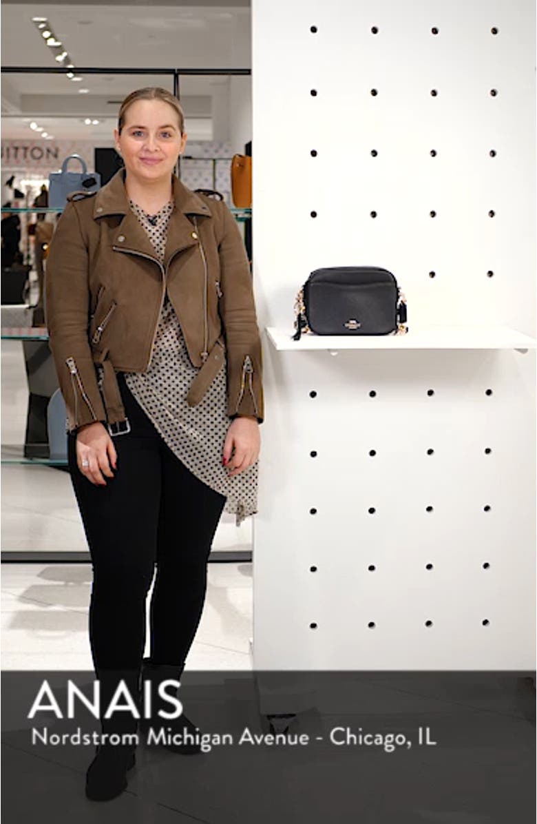 Pebbled Leather Camera Bag, sales video thumbnail