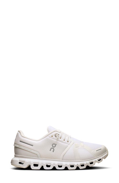 On Cloud 6 Waterproof Sneakers In White/white