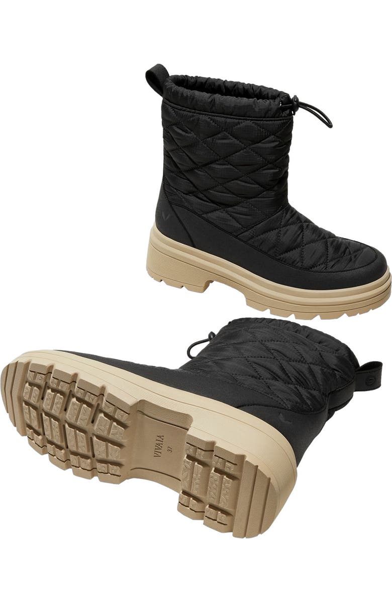 VIVAIA Quilted Waterproof PufferTherm Warm Boots, Alternate, color, Black Water Prf