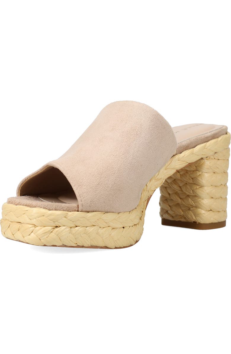 Pelle Moda Capree Espadrille Platform Slide Sandal, Alternate, color, Latte