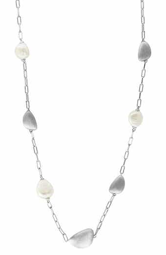 Freshwater Pearl Station Necklace
