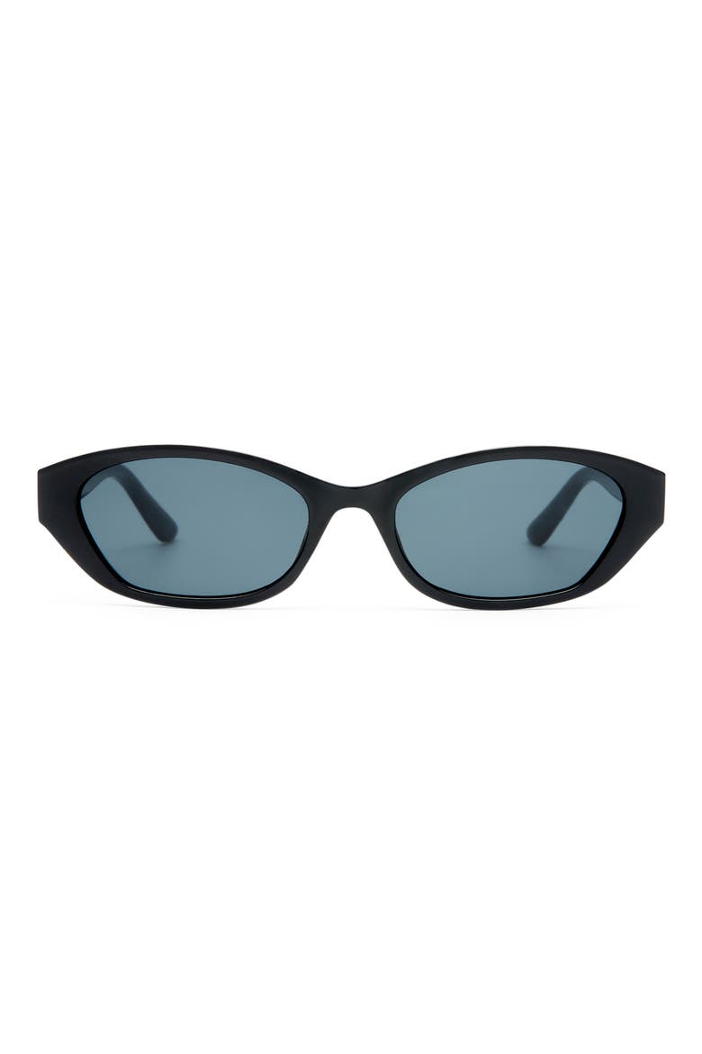 Moonstone Cat Eye Sunglasses, Main, color, BLACK