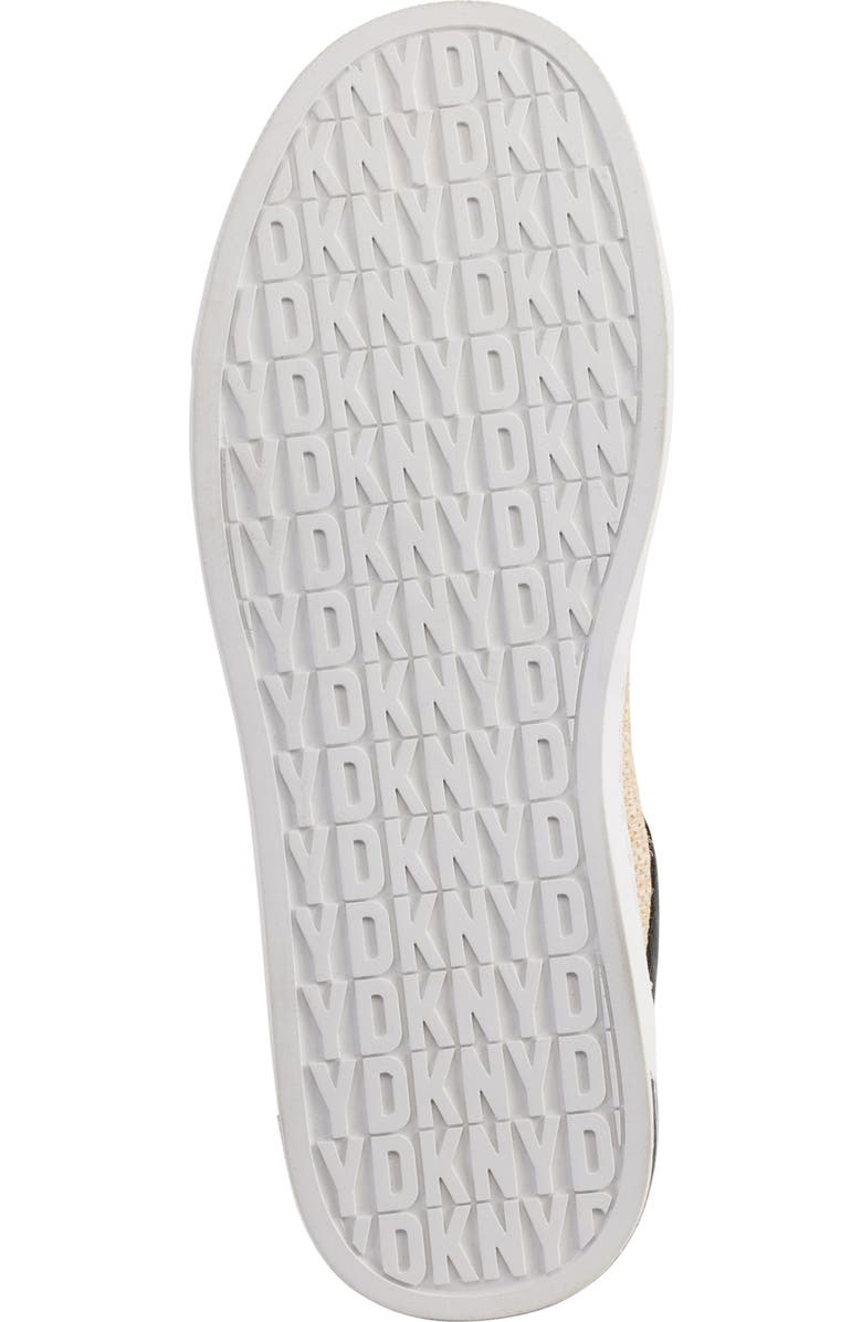 DKNY Logo Sneaker, Alternate, color, Black/ Natural