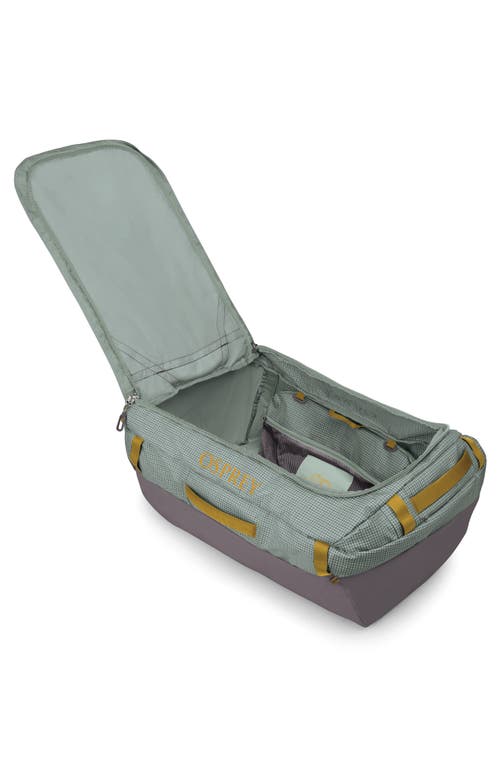 Osprey Transporter® 95-liter Water Resistant Duffle Backpack In Frosty Mint/soundwave Grey