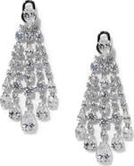Nadri Hollywood Front/Back Chandelier Earrings