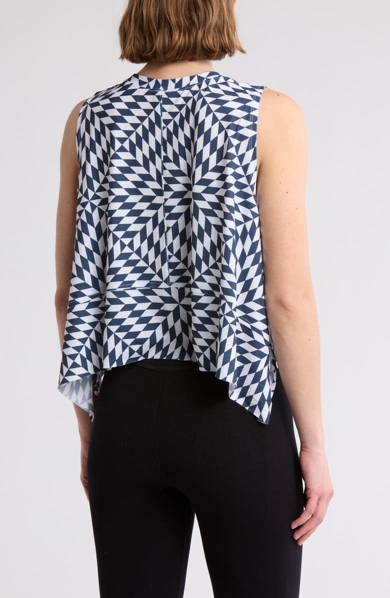 Free People Temp Print Tank, Alternate, color, Navy Combo