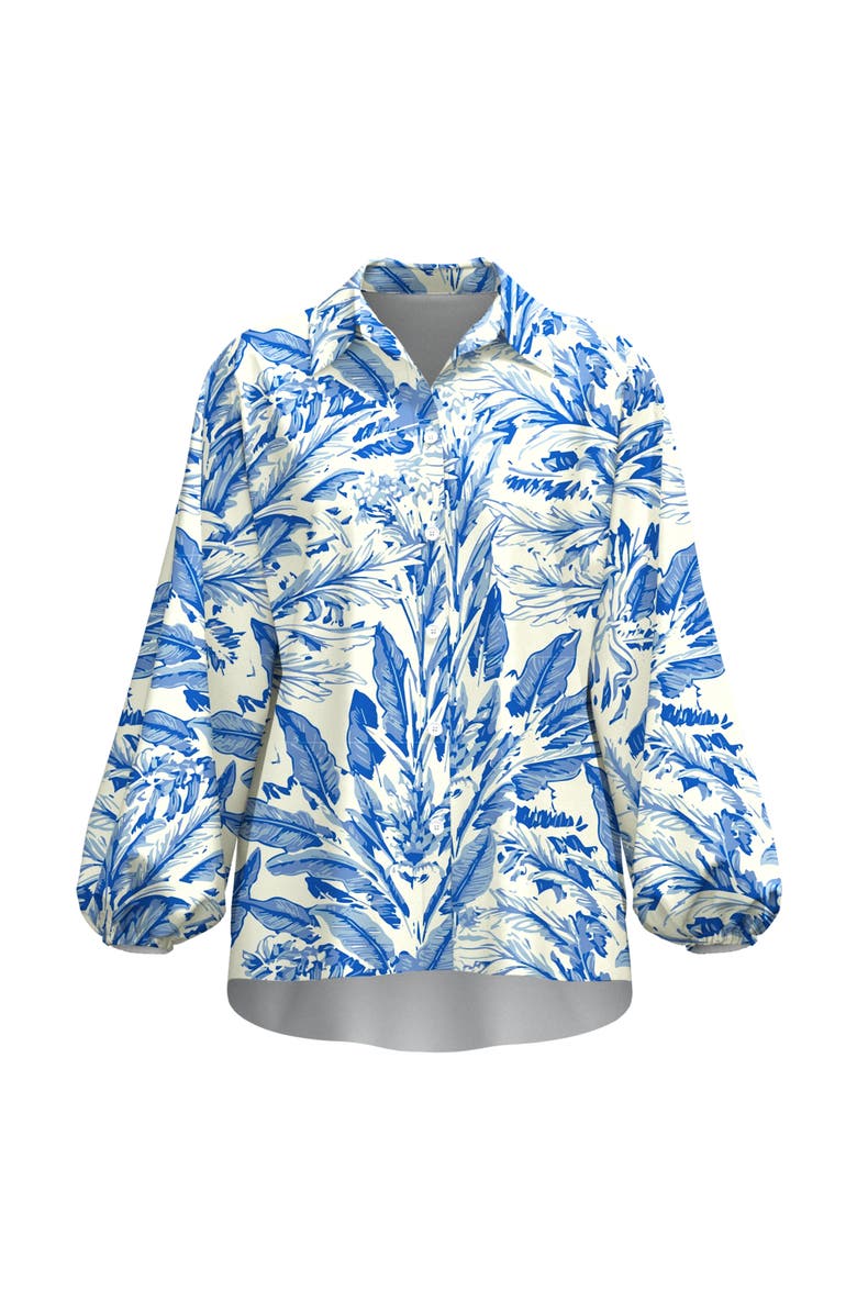 DIARRABLU Nora Cotton Voile Blouse Toile Blu, Alternate, color, Toile Blu