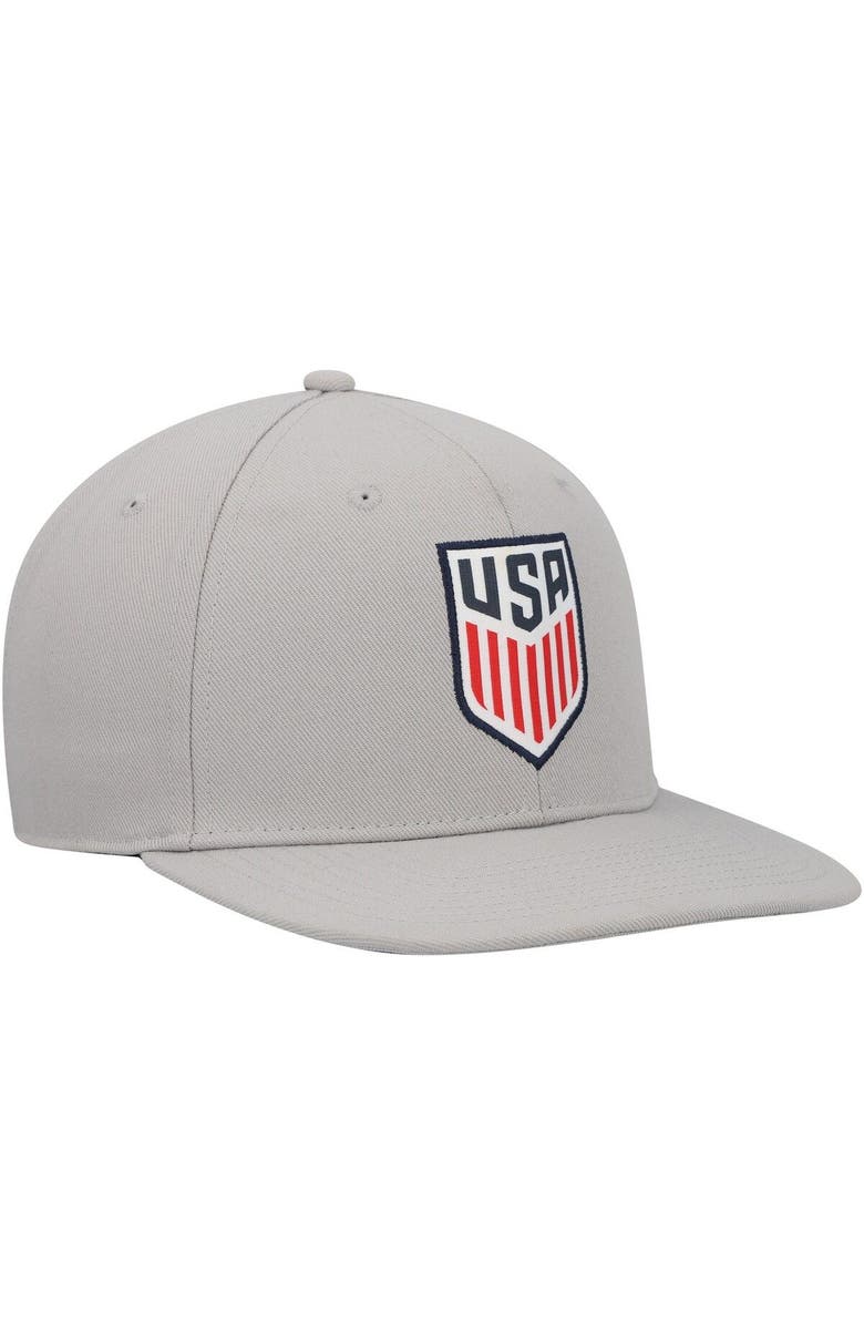 Nike Men's Nike Gray USMNT Pro Snapback Hat, Alternate, color, 