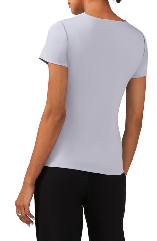 Halogen Essential Compression T-shirt In Slate Blue