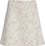 Giambattista Valli Sequin Bouclé A-Line Skirt