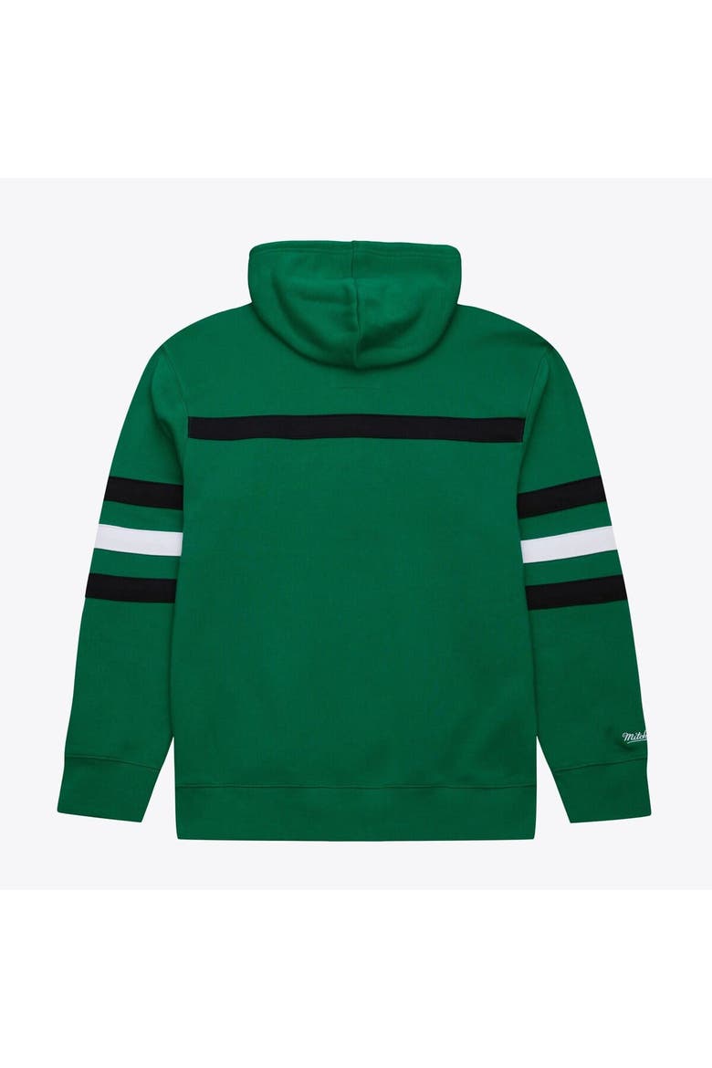 Men's  Kelly Green New York Jets Vintage Logo Head Coach Fleece Pullover Hoodie, Alternate, color, Kelly Green
