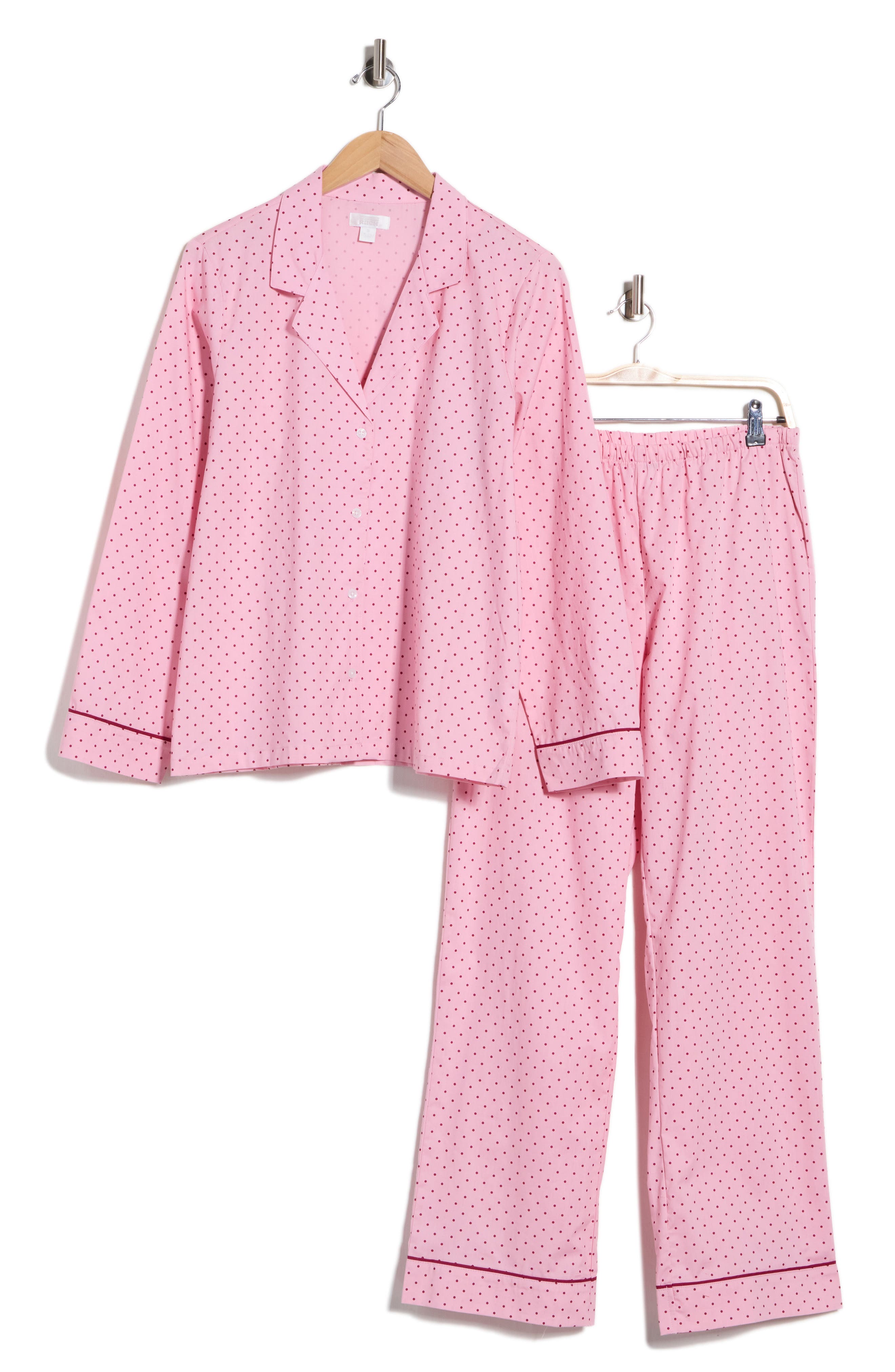 Cotton Poplin 2-Piece Pajamas