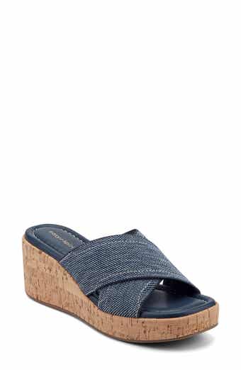 Fawn Wedge Slide Sandal - Wide Width Available