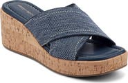 Easy Spirit Fawn Wedge Slide Sandal - Wide Width Available