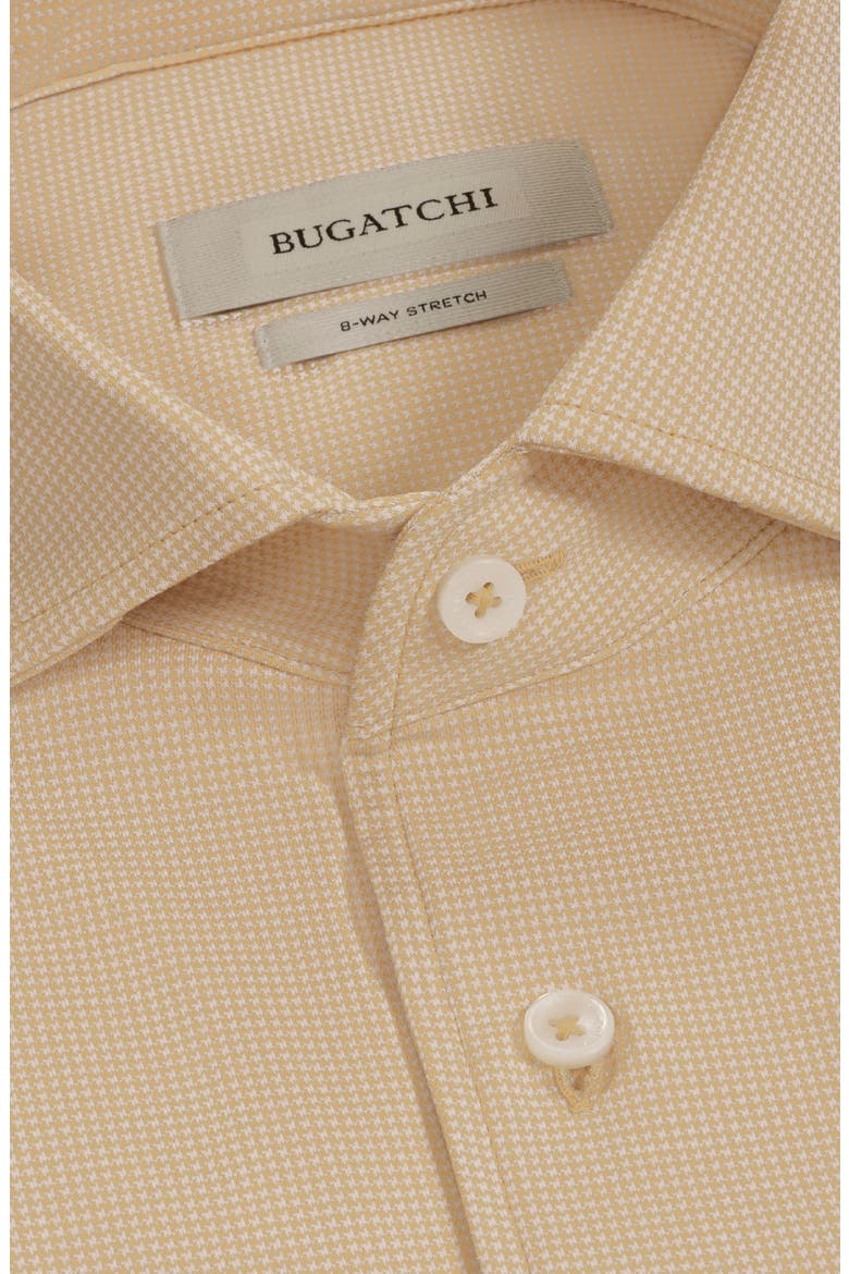Devon OoohCotton® Houndstooth Button-Up Shirt, Alternate, color, DIJON