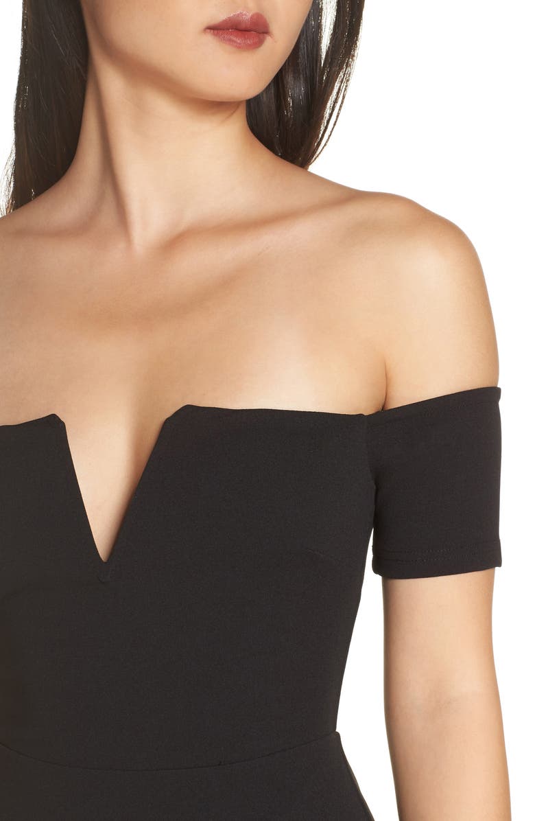 Lulus Lynne Off the Shoulder Gown, Alternate, color, 