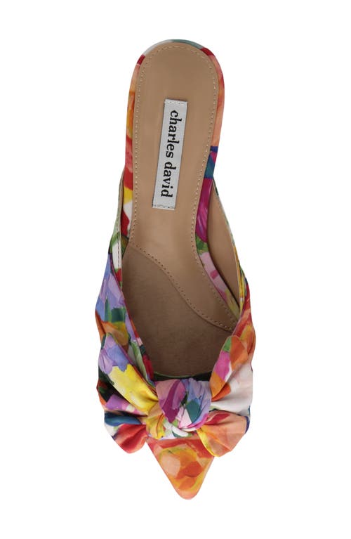 Charles David Alinda Pointed Toe Mule In Pink Multi