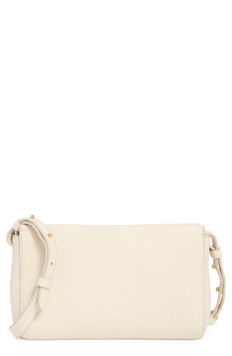 Vince Myrna Top Zip Crossbody Bag, Main, color, Milk
