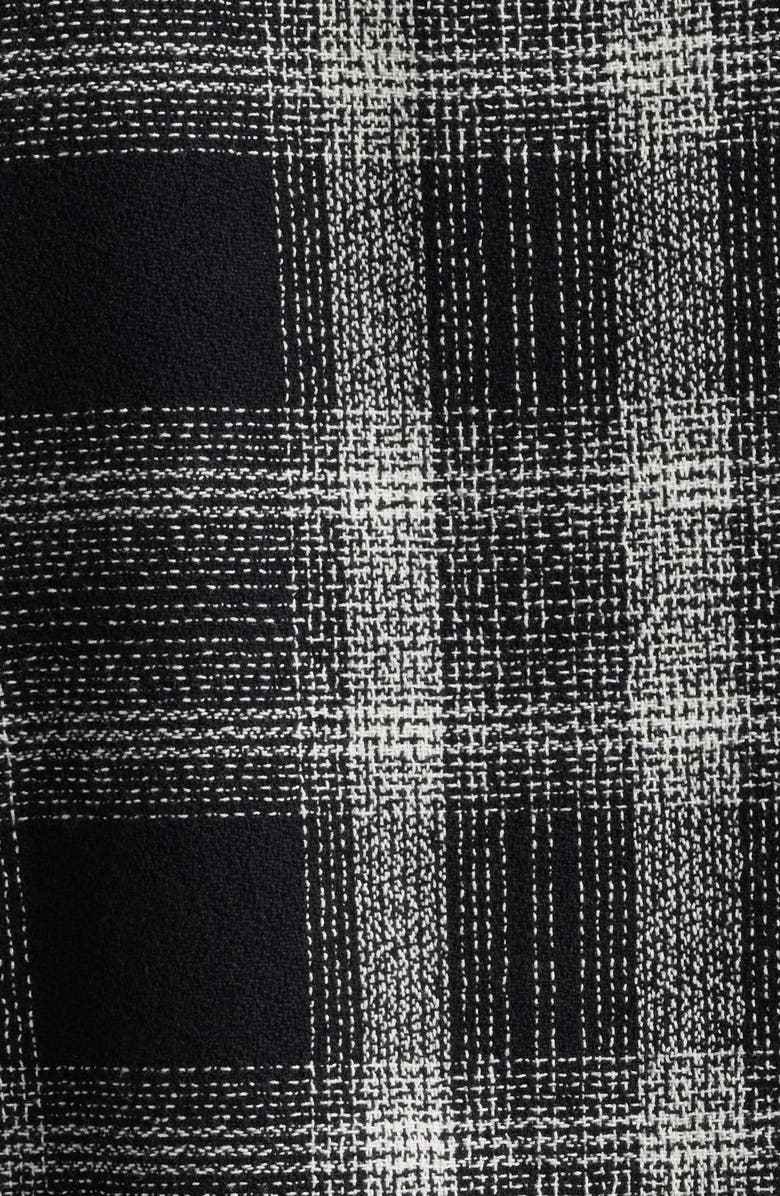 AllSaints Teshio Plaid Button-Up Shirt, Alternate, color, Black