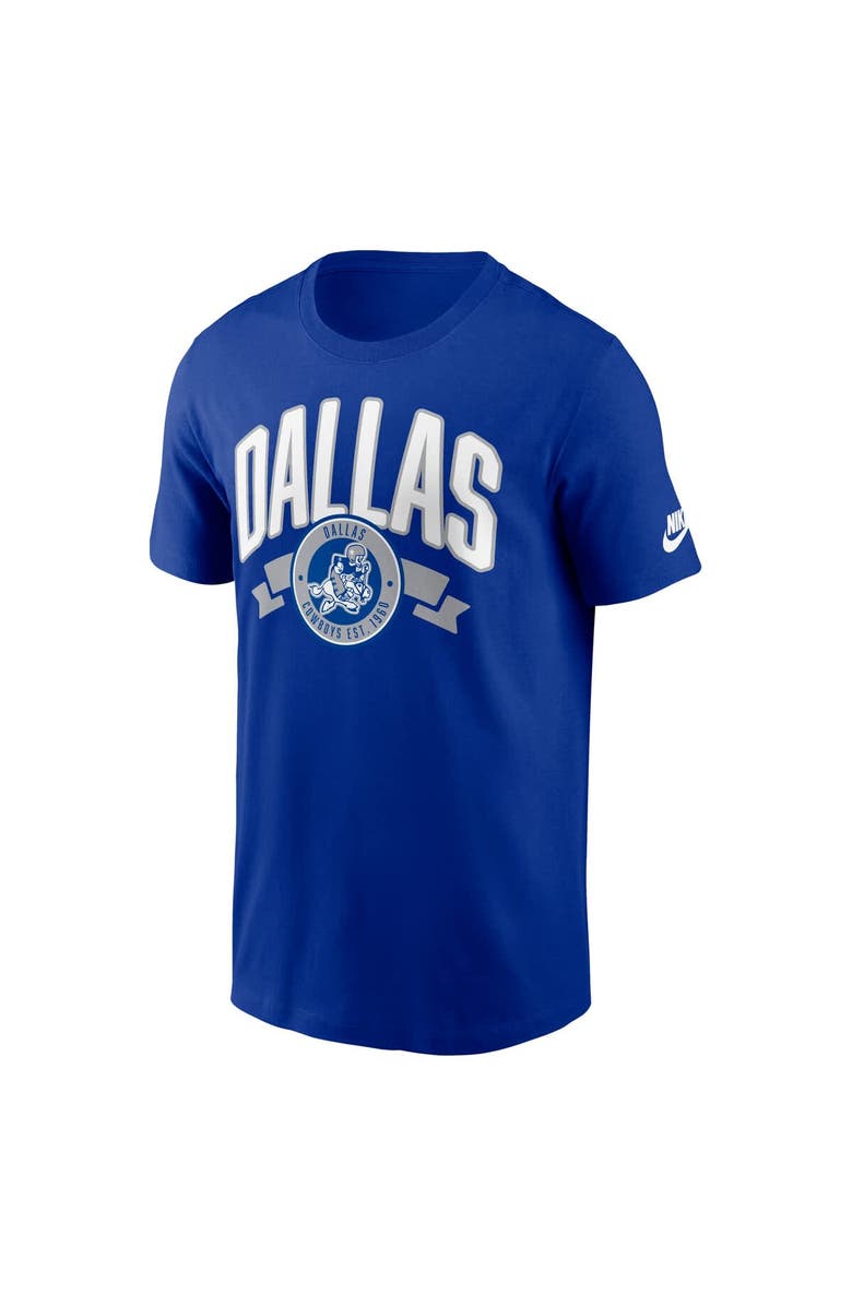 Nike Men's Nike Royal Dallas Cowboys Rewind Front and Back Hit Essential T-Shirt, Alternate, color, Royal