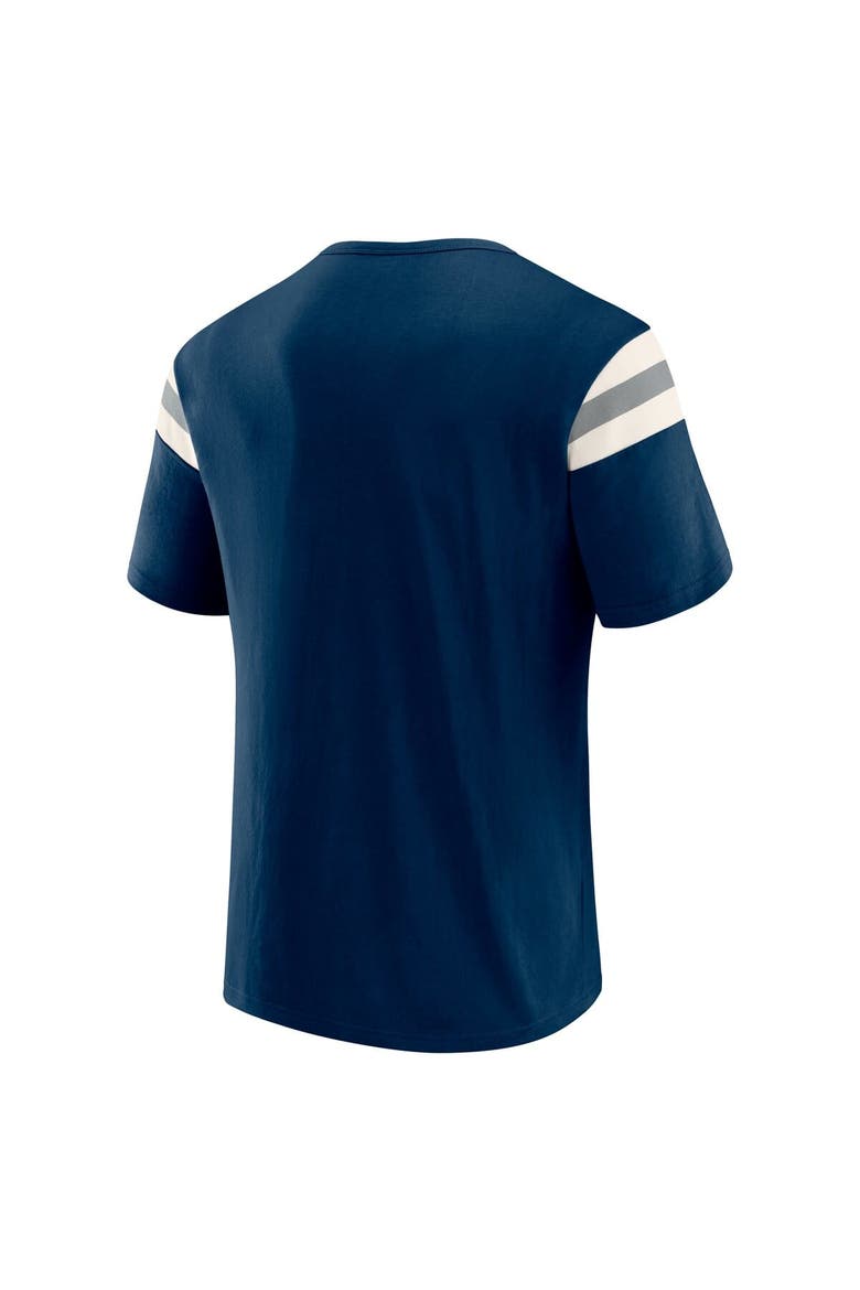 Men's Darius Rucker Collection by Fanatics Navy New York Yankees Distressed Sleeve Stripe T-Shirt, Alternate, color, Navy