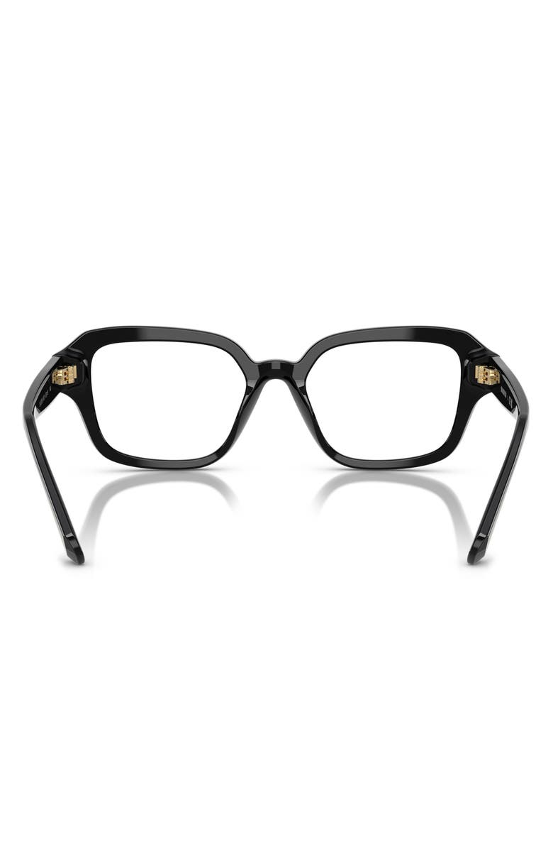 Swarovski 52mm Pillow Optical Glasses, Alternate, color, Black