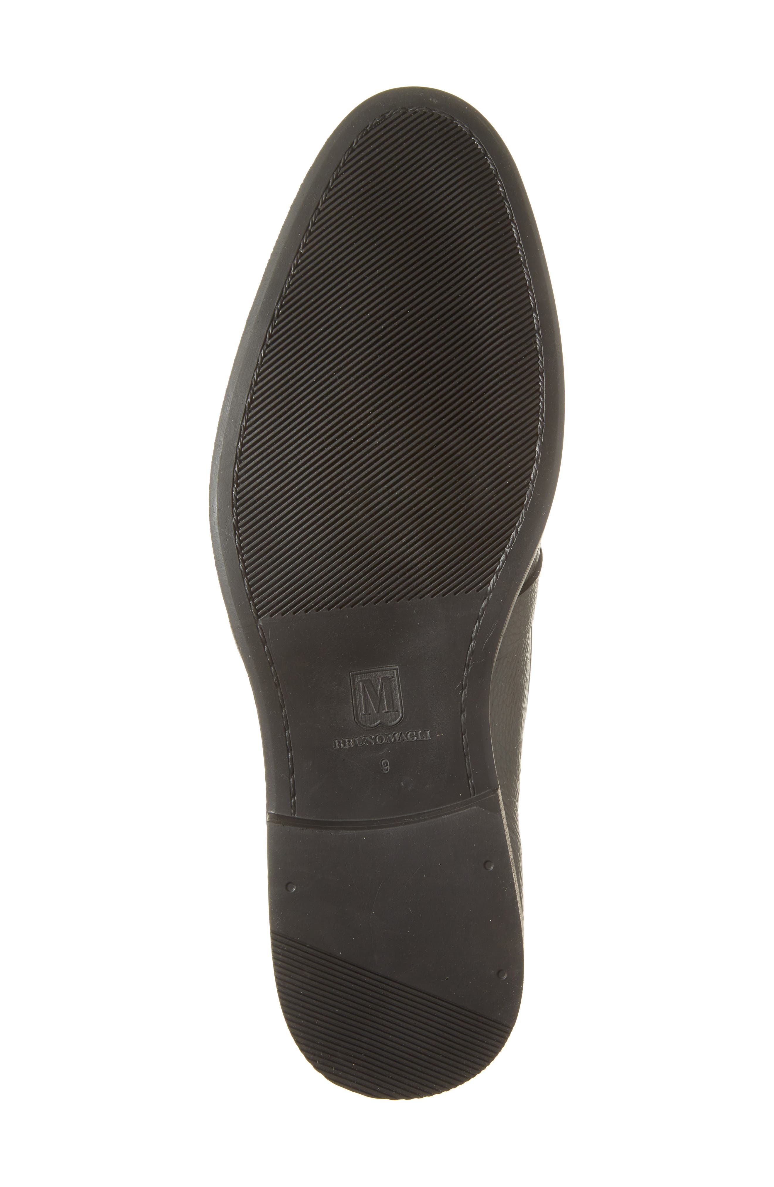 Pablo Buckle Strap Loafer, Alternate, color, BLACK TUMBLED