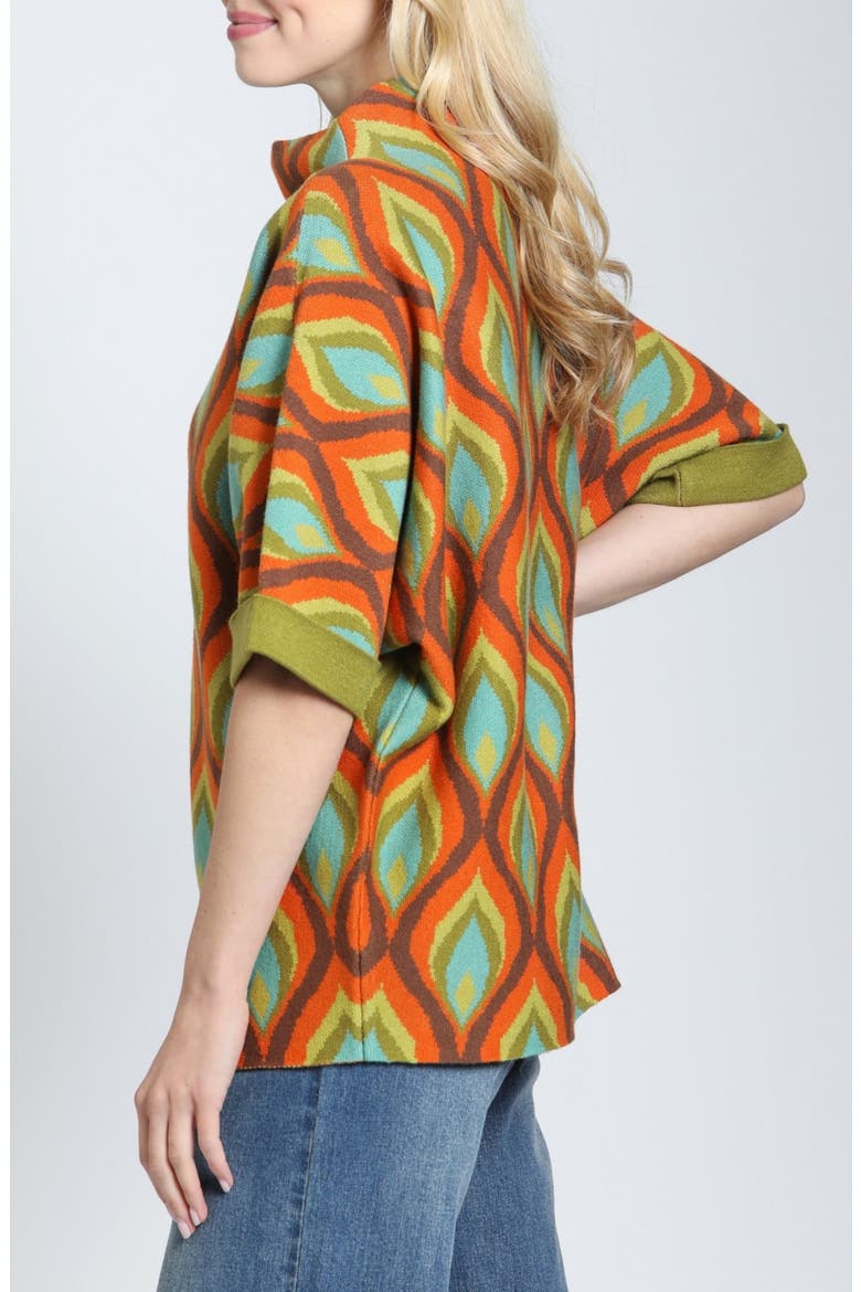 Mod Squad Mock Neck Sweater, Alternate, color, HARVEST SPICE