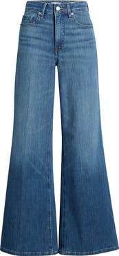 Good American Soft-Tech Good Waist Palazzo Jeans