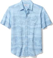 Tommy Bahama San Luscio Corsica Coast Short Sleeve Cotton Blend Button-Up Shirt