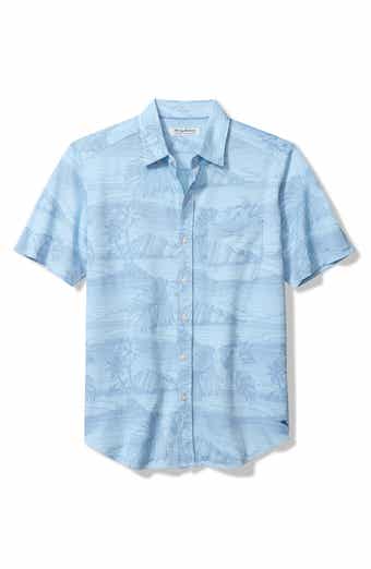 Tommy Bahama San Luscio Corsica Coast Short Sleeve Cotton Blend Button-Up Shirt