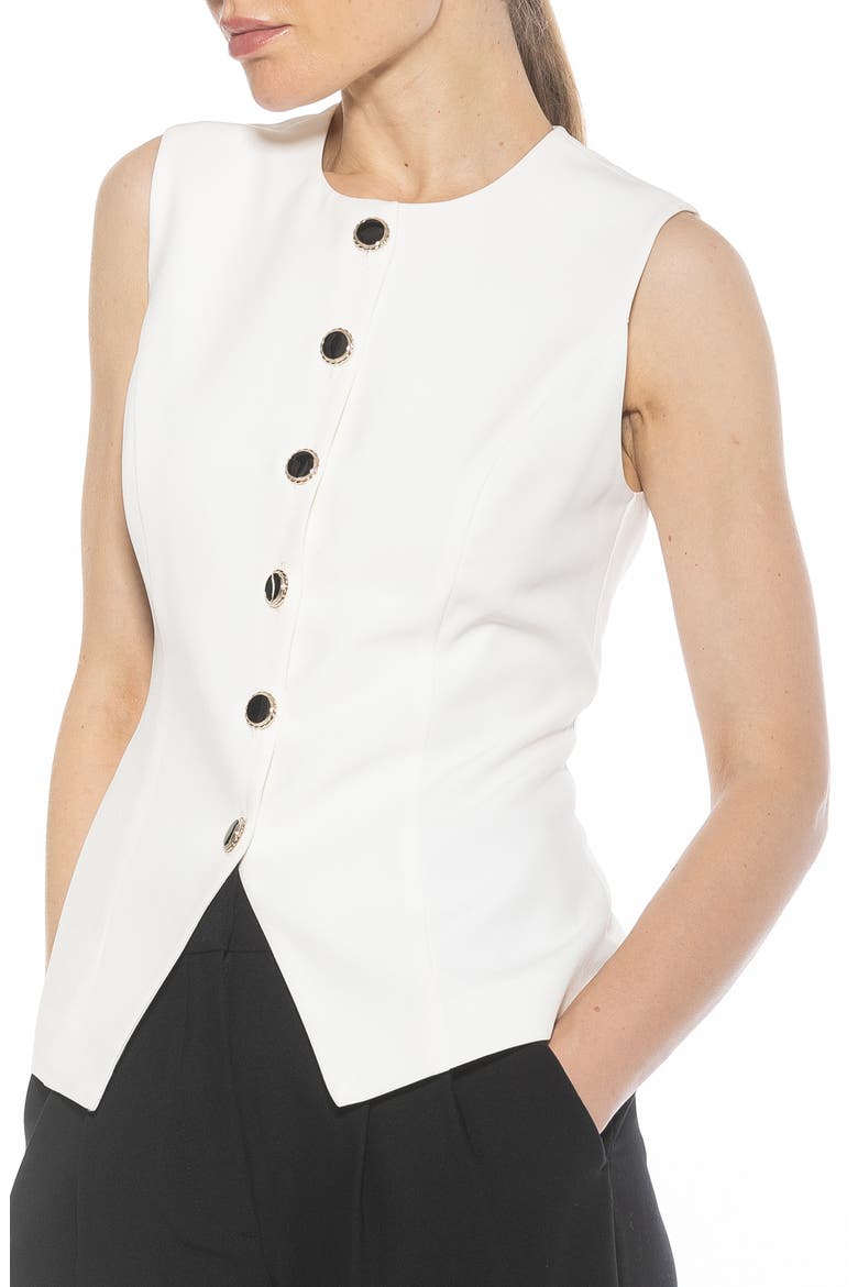 Kinsley Vest Top, Alternate, color, IVORY