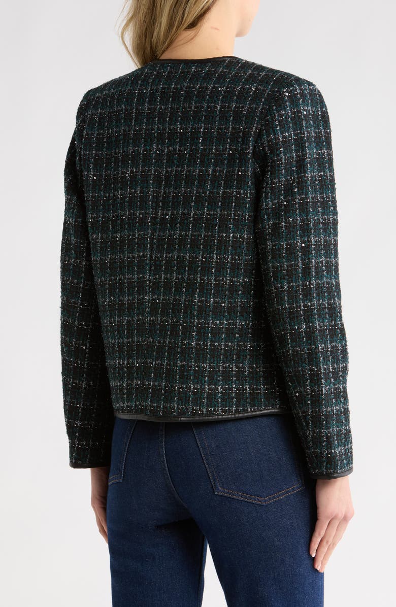 rag & bone Mira Tweed Jacket, Alternate, color, Black Metallic