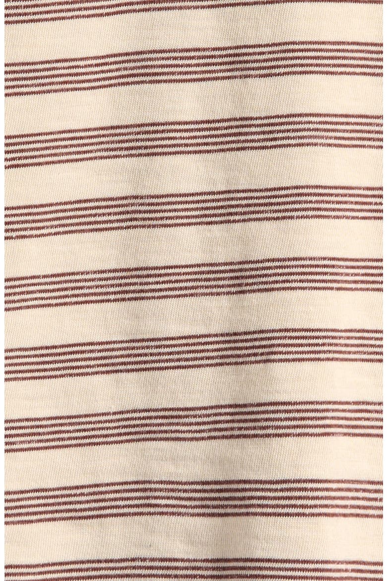 Kids' Ahoy Stripe Relaxed T-Shirt, Alternate, color, BROWN