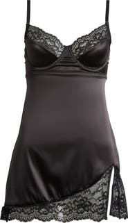 Coquette Ever After Stretch Satin Chemise