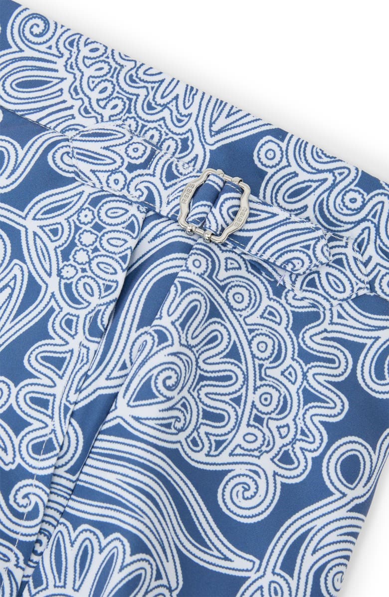 Reiss Fallow Floral Side Adjuster Swim Trunks, Alternate, color, Airforce Blue