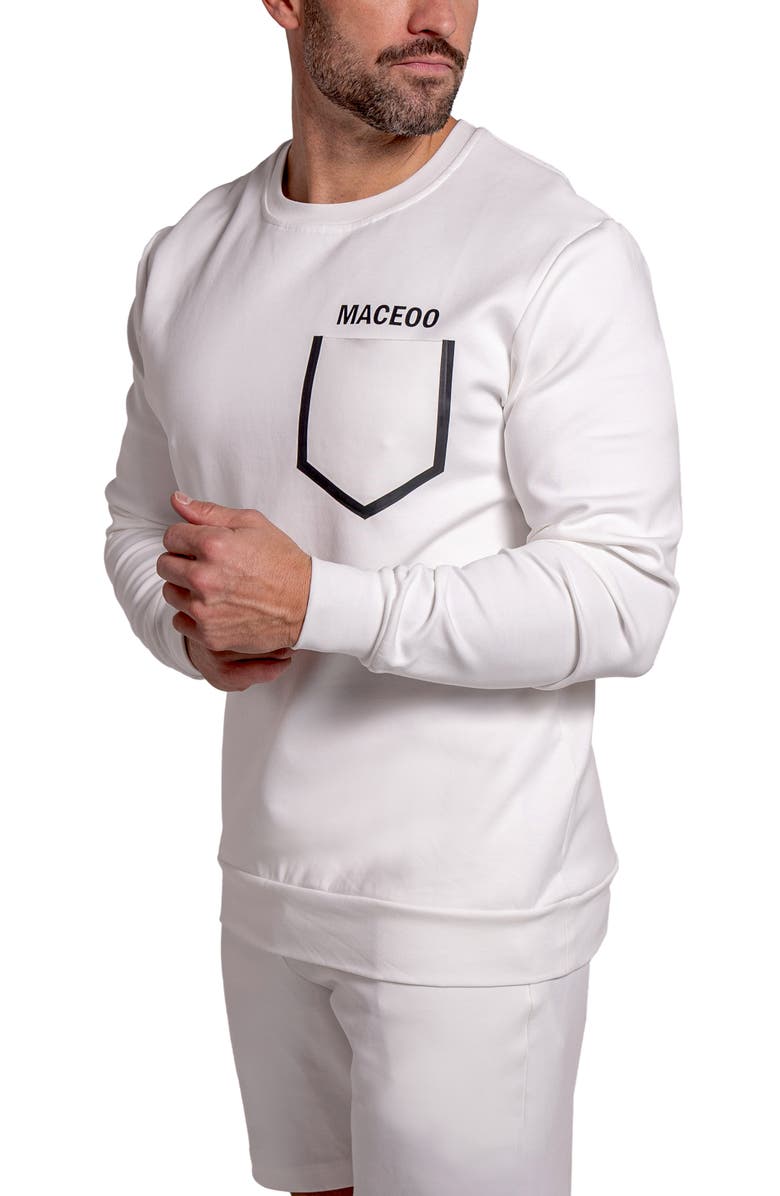Maceoo Pocket Sweatshirt, Alternate, color, White