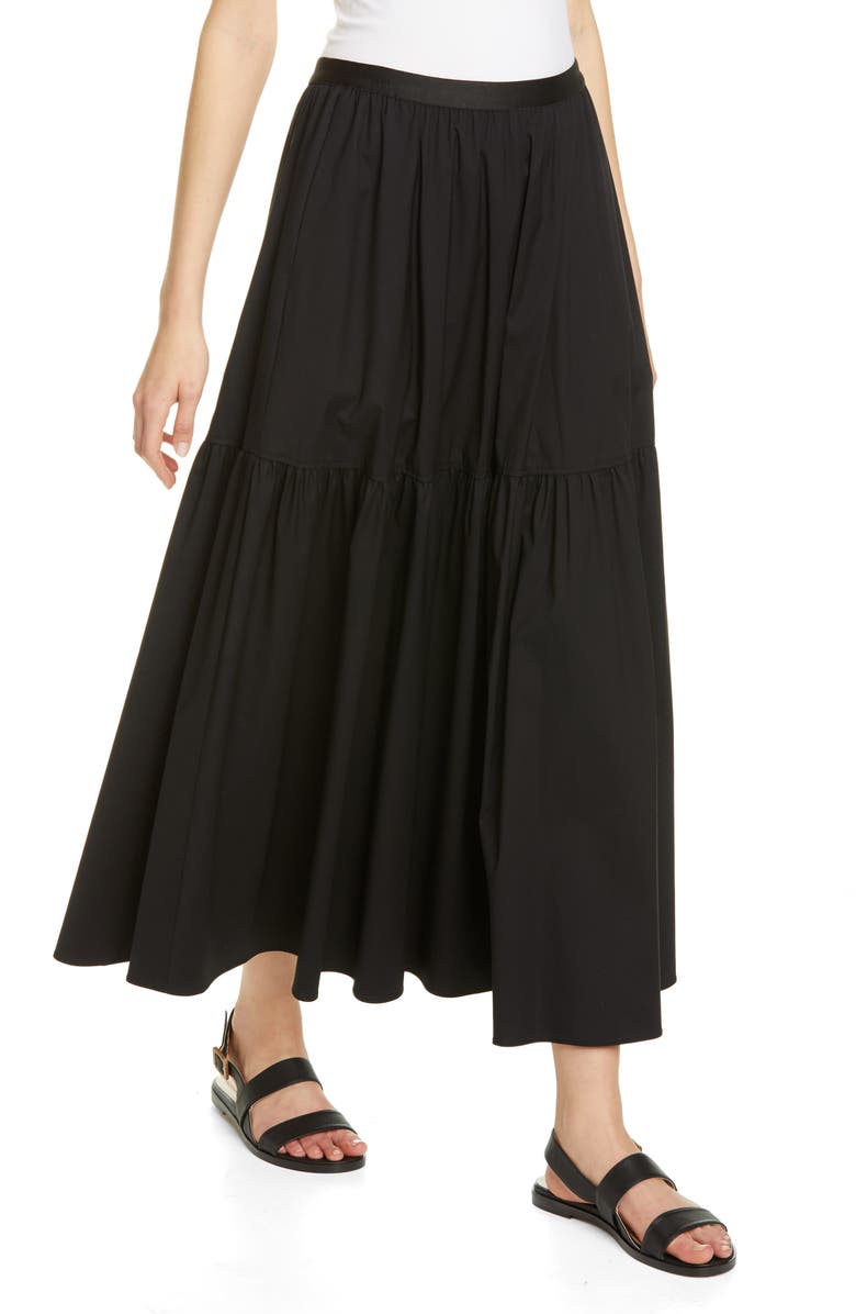 Lafayette 148 New York Safford Tiered Maxi Skirt, Alternate, color, 