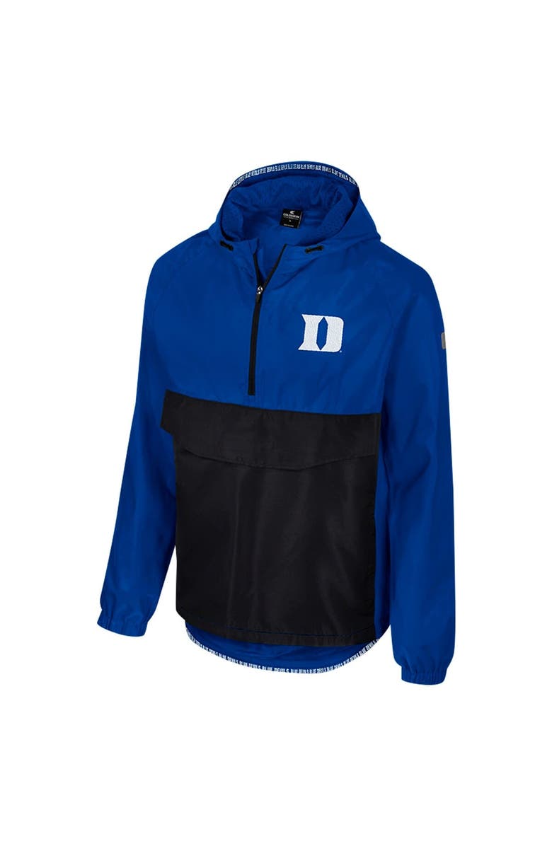 COLOSSEUM Men's Colosseum  Royal Duke Blue Devils Reloaded Anorak Half-Zip Jacket, Alternate, color, 