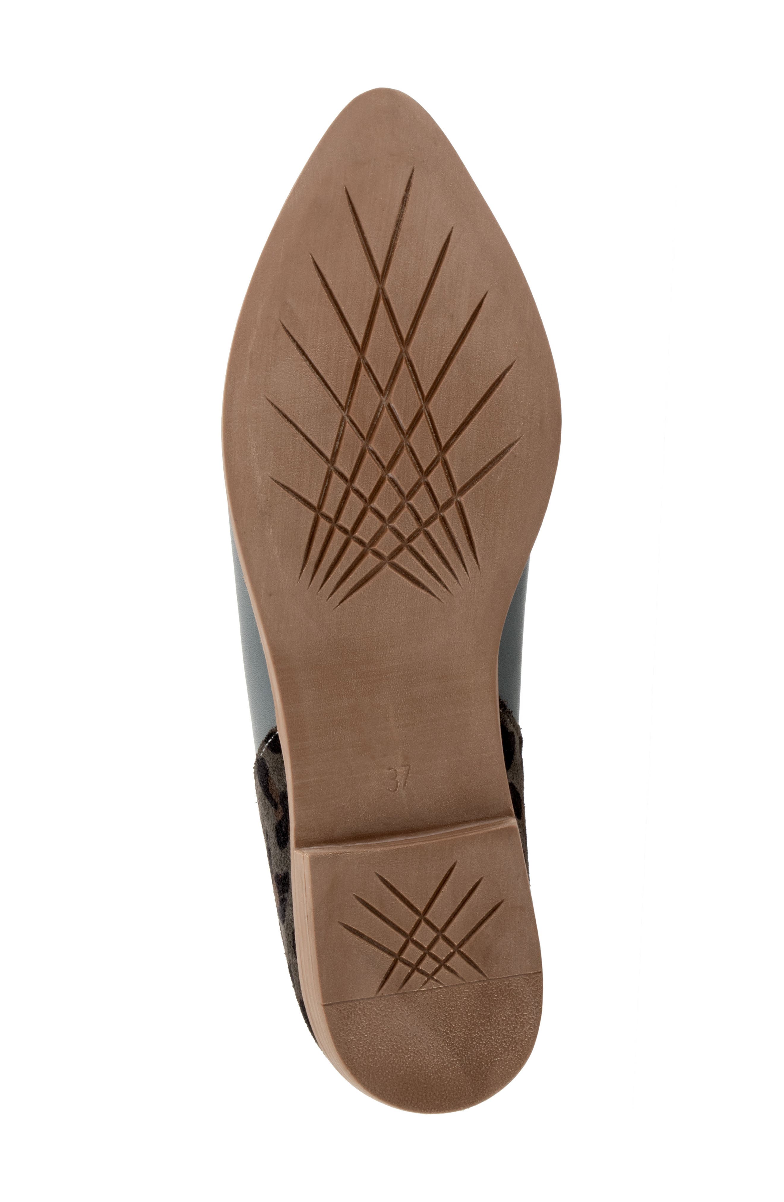 Bueno Beau Pointed Toe Loafer, Alternate, color, Ash/ Leopard