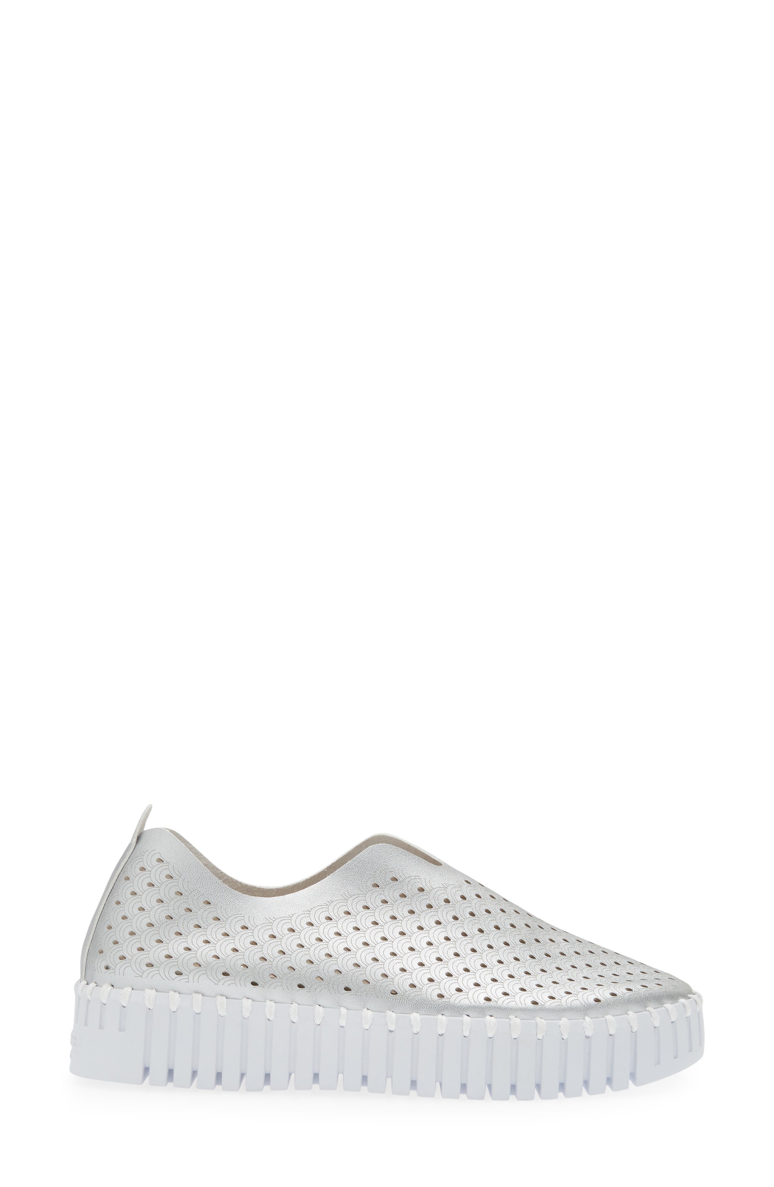 Tulip Sneaker, Alternate, color, SILVER
