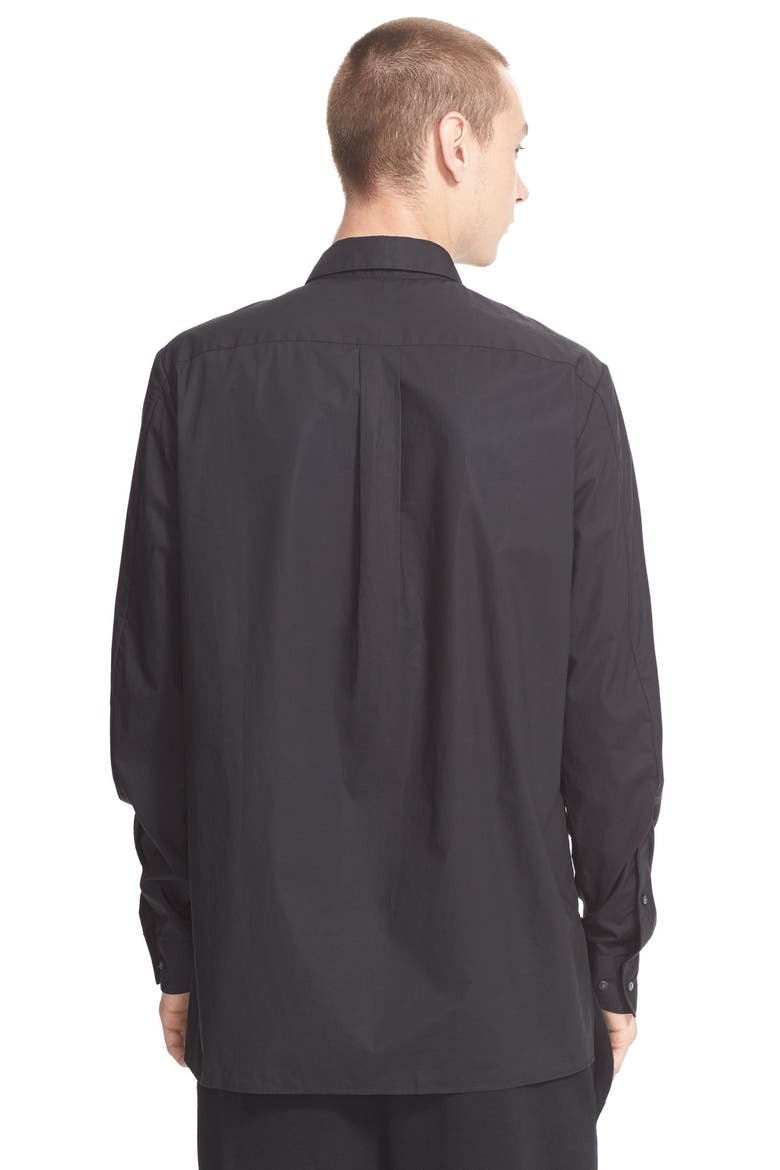 Trim Fit Cotton Poplin Shirt, Alternate, color, MATRIX BLACK