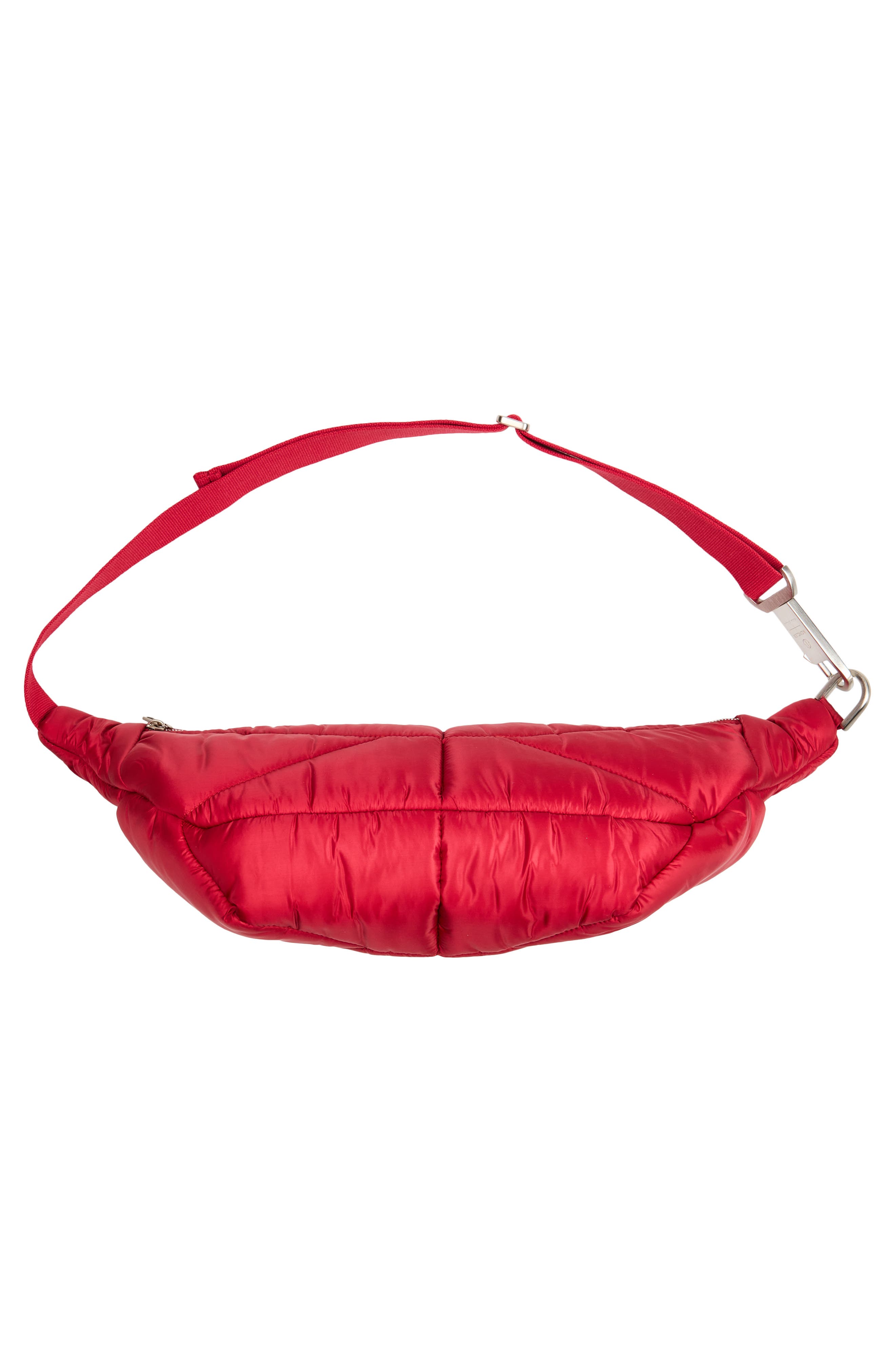 Moncler x Rick Owens Quilted Belt Bag, Alternate, color, 438-Red